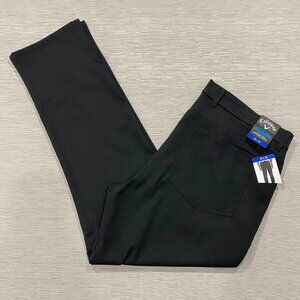 Callaway Golf Pants Mens 36 x 30 Black Slim Fit Stretch Comfort Waistband